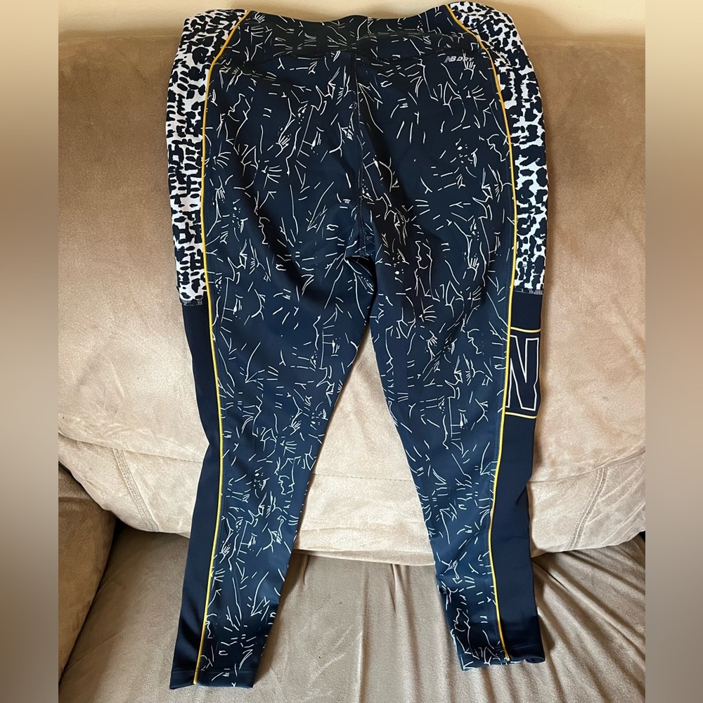 New Balance Navy and White Leggings